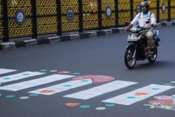 Zebra Cross di Tebet. Foto: Instagram/creativox