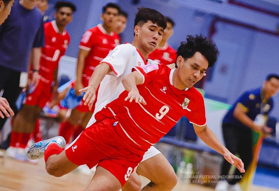 Momen pertandingan Timnas Futsal Indonesia VS Vietnam yang berlangsung di Nonthaburi Hall, Thailand, Jumat (10/4)/Foto : Dok. Instagram @timnasfutsal