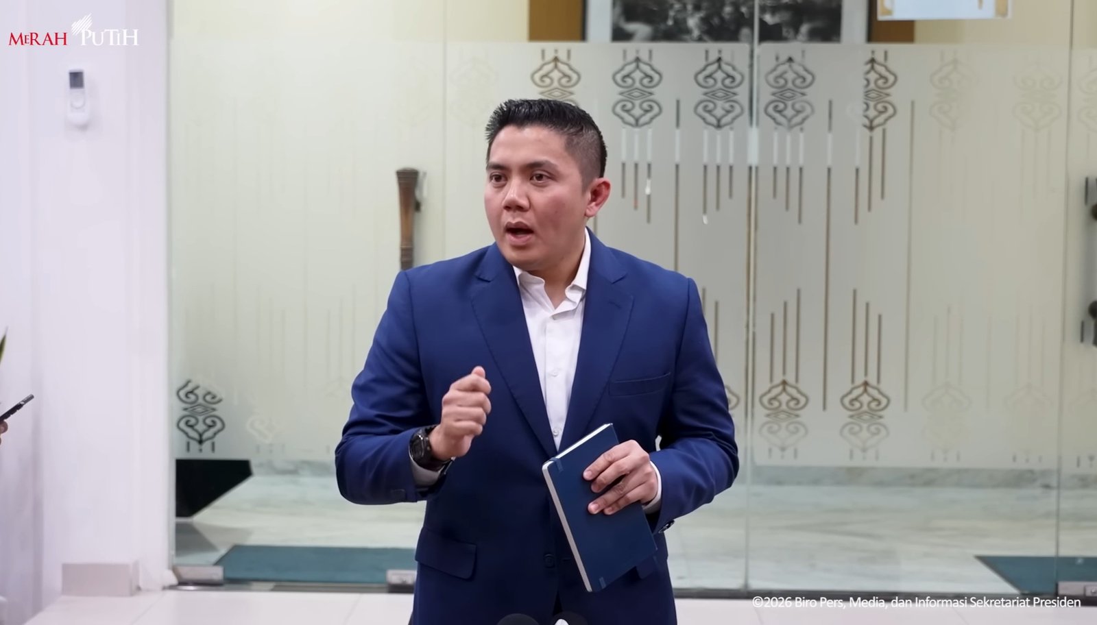 Seskab Teddy Indra Wijaya/Foto : Dok. YouTube Sekretariat Presiden