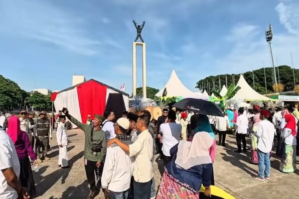 Momen perayaan Lebaran Betawi 2026 di Lapangan Banteng, Jakarta Pusat/Foto : Dok. YouTube Sekedar Keliling