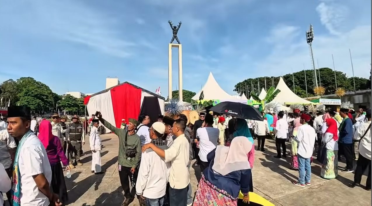 Momen perayaan Lebaran Betawi 2026 di Lapangan Banteng, Jakarta Pusat/Foto : Dok. YouTube Sekedar Keliling