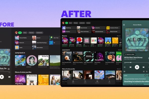 tampilan baru spotify di tablet/Foto : Dok. Spotify