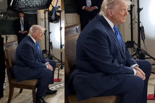 Momen wawancara Presiden AS Donald Trump dengan jurnalis Norah O'Donnell/Foto : Dok. X/StevenCheung47