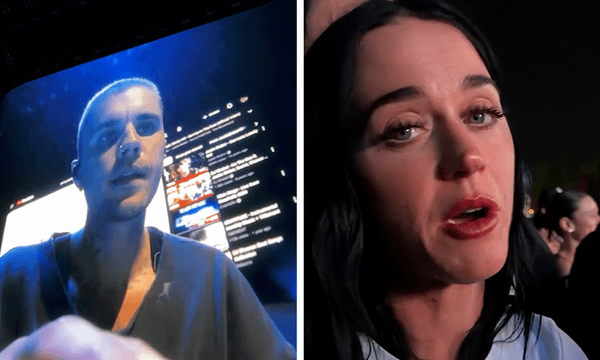 Momen Katy Perry saat menyindir penampilan Justin Bieber di Coachella 2026 kemarin/Foto : Dok. Reddit