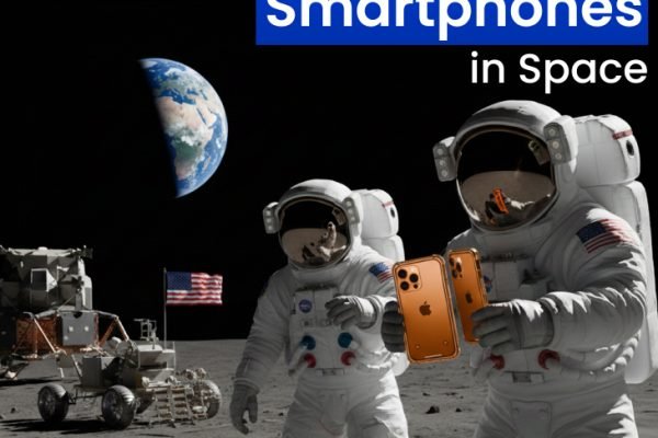 Ilustrasi astronot NASA membawa iPhone dalam misi Artemis 2/Foto : Dok. Istimewa
