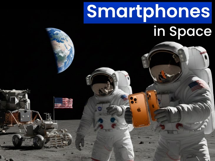 Ilustrasi astronot NASA membawa iPhone dalam misi Artemis 2/Foto : Dok. Istimewa