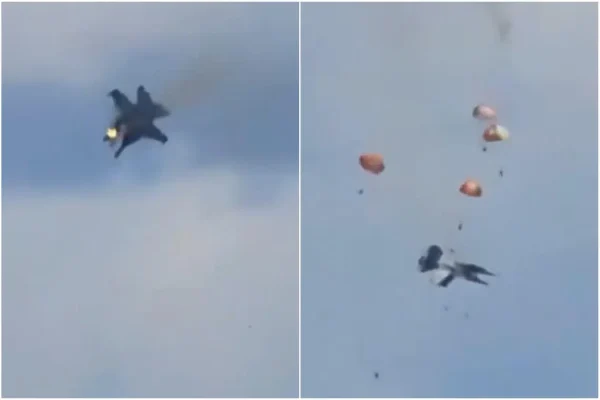 Idaho, GPriority.co.id - Dua jet tempur milik Angkatan Laut Amerika Serikat jenis EA-18G Growler bertabrakan di udara saat melakukan atraksi aerobatik dalam ajang Gunfighter Skies Air Show di Idaho, Amerika Serikat, pada Minggu (17/5) waktu setempat/Foto : Dok. USA Today