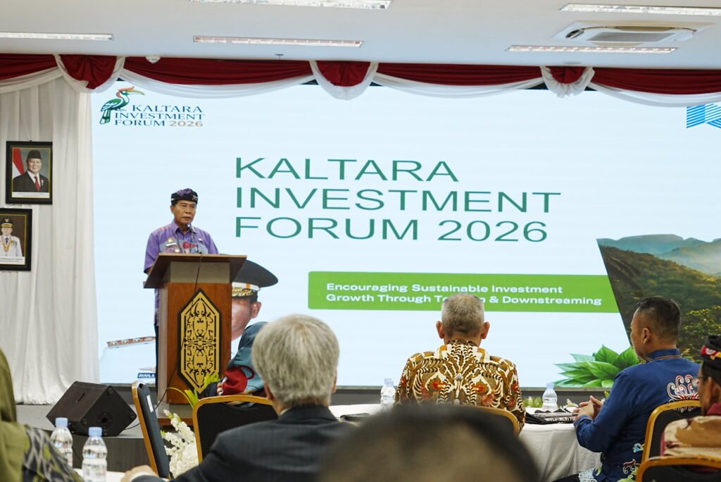 Gubernur Kaltara, Zainal A. Paliwang dalam pembukaan Kaltara Investment Forum 2026 yang digelar di Ruang Serbaguna Kantor Gubernur Kaltara, Kamis (7/5). Foto: dok.Pemprov Kaltara