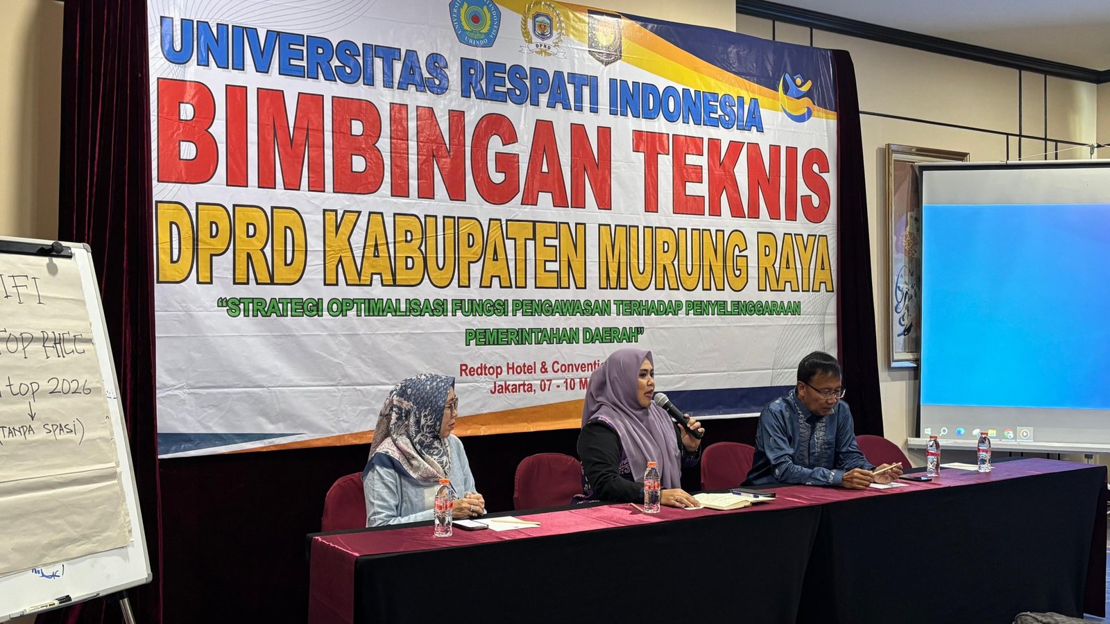 Penyelenggaraan bimtek Kabupaten Murung Raya bertema, “Strategi Optimalisasi Fungsi Pengawasan Terhadap Penyelenggaraan Pemerintahan Daerah” yang digelar di Jakarta, Jumat (8/5)/Foto : GPriority (Nindya Farhah Azzahrah)