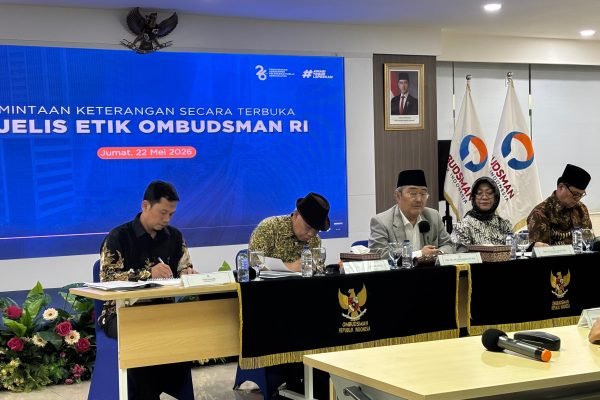 Majelis Etik Ombudsman RI dalami kasus Ketua Ombudsman nonaktif Hery Susanto, Jumat (22/5)/Foto : GPriority (Nindya Farhah Azzahrah)
