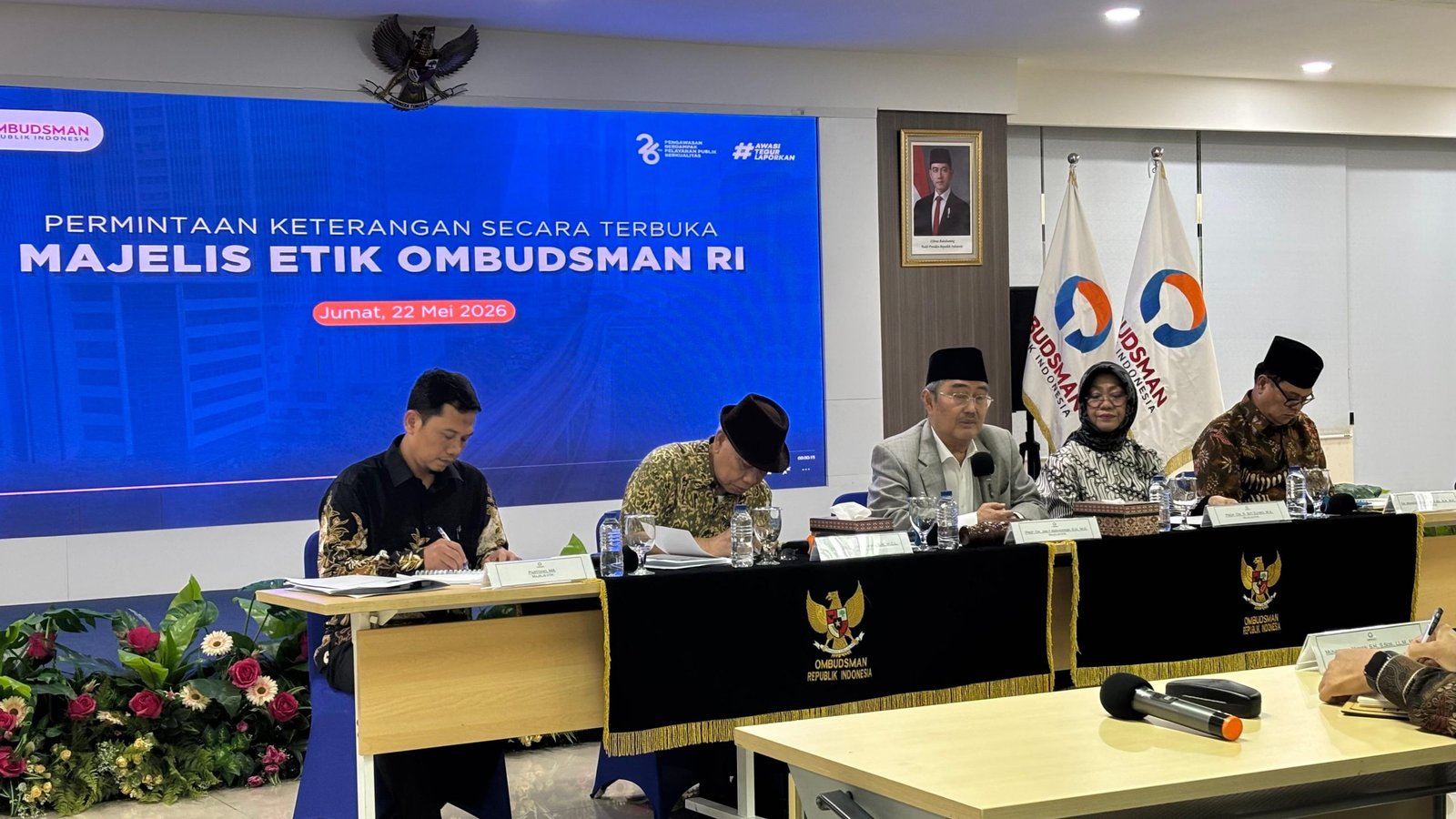 Majelis Etik Ombudsman RI dalami kasus Ketua Ombudsman nonaktif Hery Susanto, Jumat (22/5)/Foto : GPriority (Nindya Farhah Azzahrah)