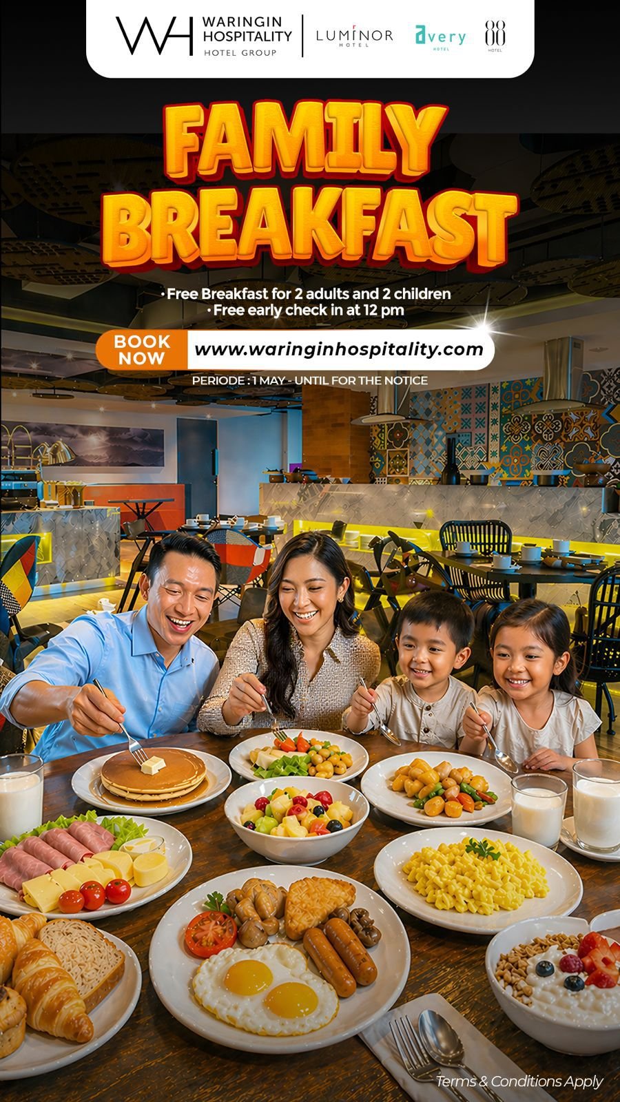 Promo Makan Bubur Gratis (MBG) dari Luminor Hotel Jakarta Kota mulai berlaku sejak 1 Mei 2026/Foto : Dok. Istimewa