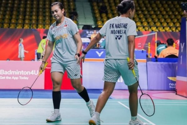 Ganda putri muda Indonesia, Isyana Syahira Meida/Rinjani Kwinnara Nastine pada ajang Thailand Open 2026. Foto: PBSI