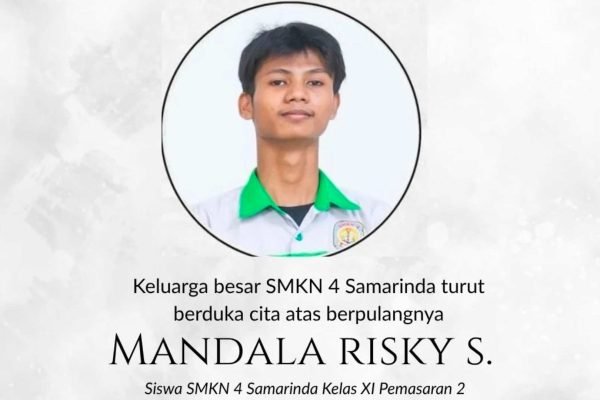 Mandala Risky Syahputra, siswa SMKN 4 Samarinda yang diduga meninggal karena sepatunya kekecilan/Foto : Dok. Instagram @smkn4_samarinda