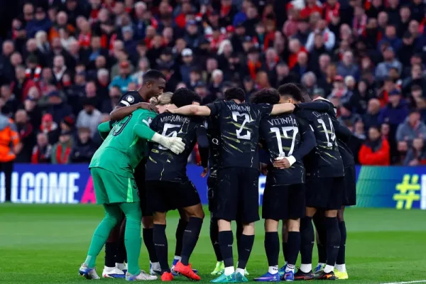 Momen kemenangan PSG saat melawan Bayern Munchen/Foto : Dok. X @psg