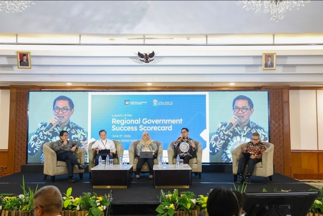 Sekretaris Jenderal Apkasi, Joune Ganda, saat menjadi pembicara dalam diseminasi Regional Government Success Scorecard (RGSS) di Hotel Grand Sahid Jaya, Jakarta, Rabu (3/6)/Foto : Dok. Apkasi