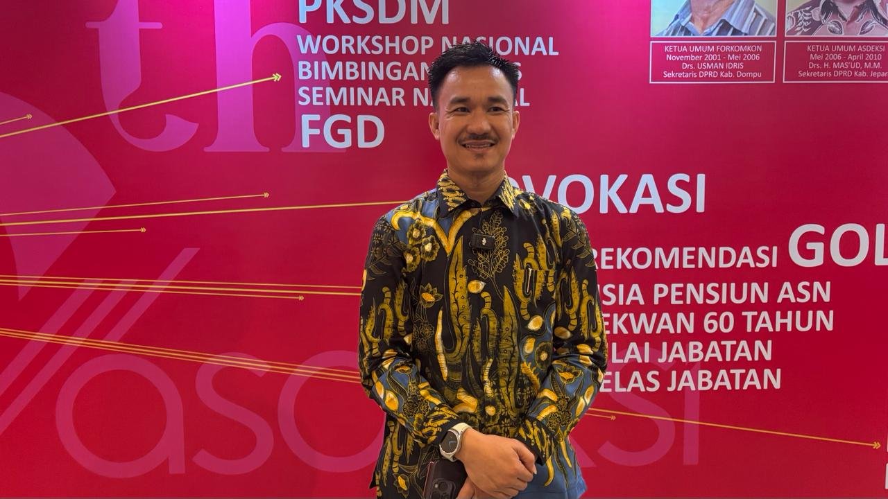 Sekretaris DPRD (Sekwan) Kabupaten Bengkulu Selatan, Nico Dwipayana, saat diwawancarai GPriority di sela agenda Rakornas Asdeksi 2026/Foto : GPriority (Nindya Farhah Azzahrah)