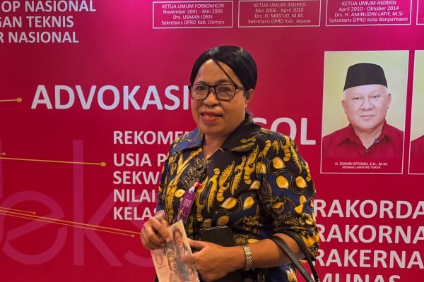 Sekretaris DPRD (Sekwan) Kabupaten Alor, Terence Marsalina Maubely, SH, saat mengikuti Rakornas Asdeksi 2026 yang berlangsung di Hotel Millennium Kebon Sirih, Jakarta Pusat, pada Jumat (11/6)/Foto : GPriority (Nindya Farhah Azzahrah)