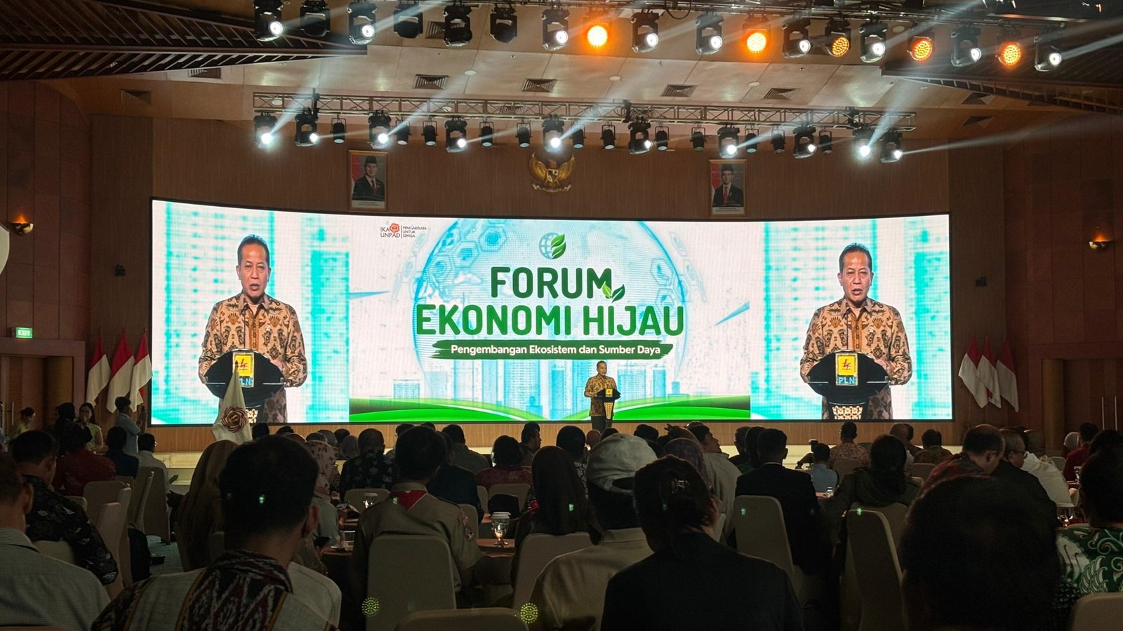 Menkop Ferry Juliantono saat memberikan sambutan dalam acara Forum Ekonomi Hijau, Rabu (17/6) di Jakarta/Foto : GPriority (Nindya Farhah Azzahrah)