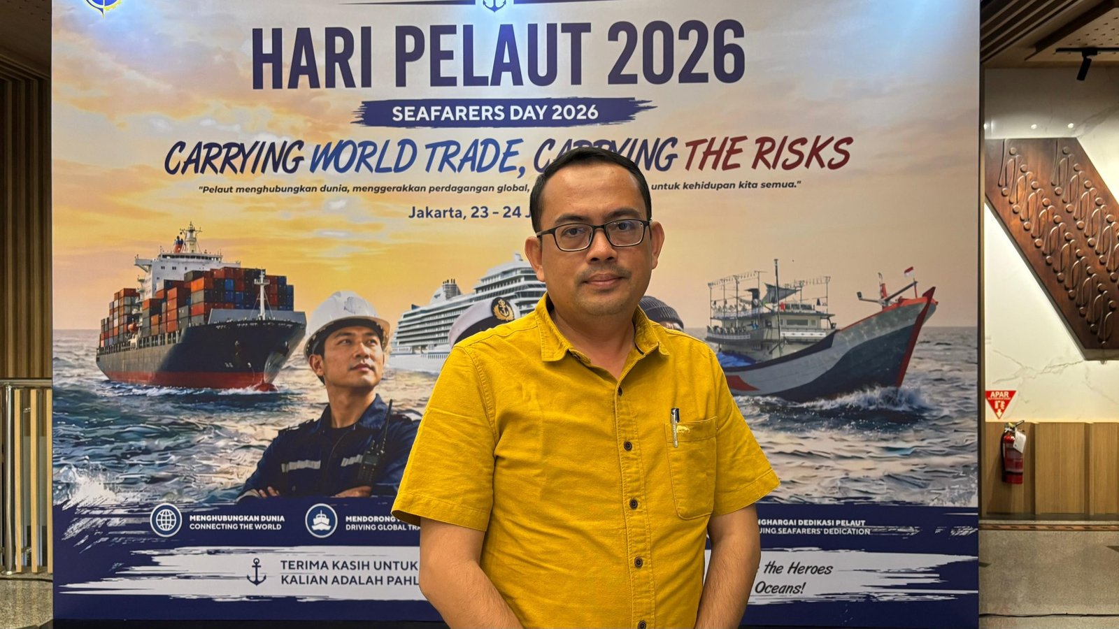 Sekretaris DPMPTSP Kaltara, Rahman Putrayani, S.S., M.M., saat ditemui GPriority pada Senin (22/6) di Kemenhub, Jakarta Pusat/Foto : GPriority (Nindya Farhah Azzahrah)