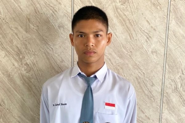 Muhammad Zainal Ihsan, siswa SMA Hang Tuah Tarakan, dipercaya menjadi kandidat yang mewakili Tarakan dalam proses seleksi untuk bertugas pada peringatan HUT RI ke-81 Republik Indonesia/Foto : Dok. Istimewa