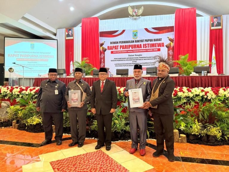 Pemprov Papua Barat raih opini WTP (Wajar Tanpa Pengecualian) atas LKPD Tahun Anggaran 2025 dari BPK/Foto : Dok. KlikPapua