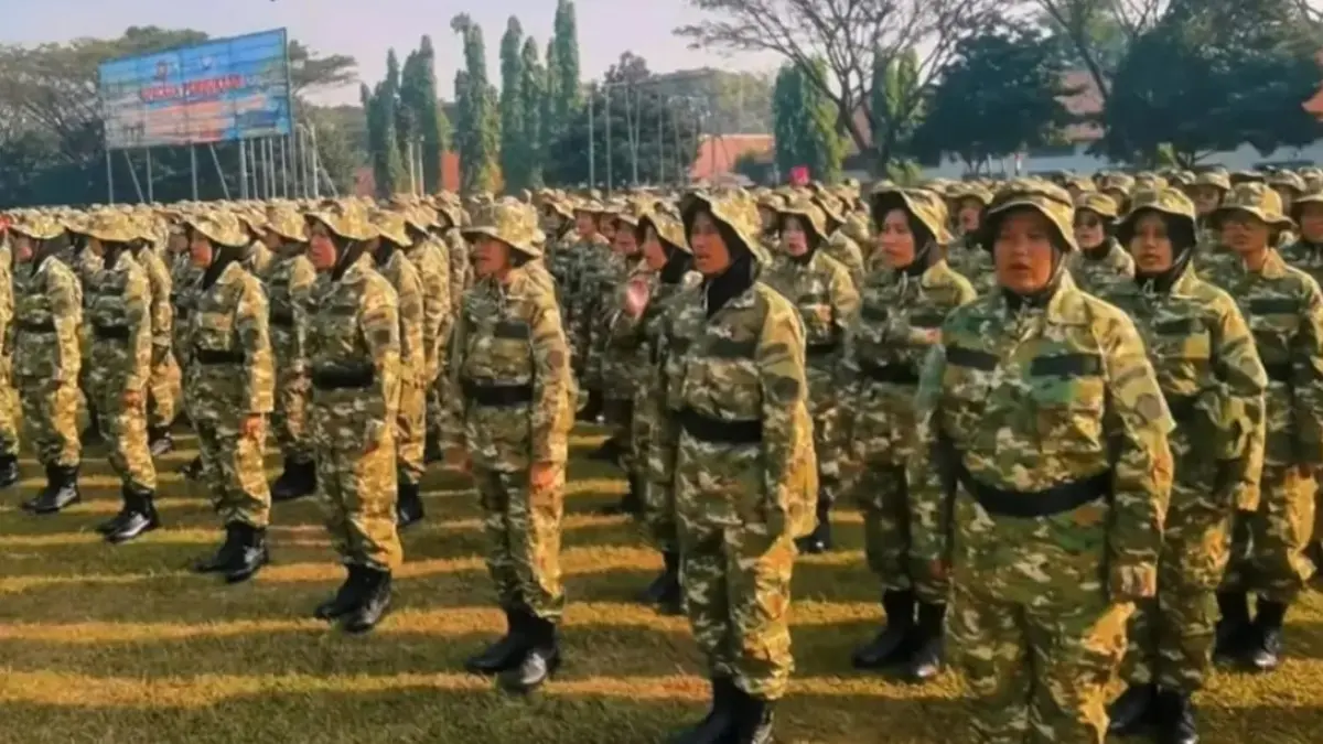 Ilustrasi peserta latihan dasar militer/Foto : Dok. Istimewa