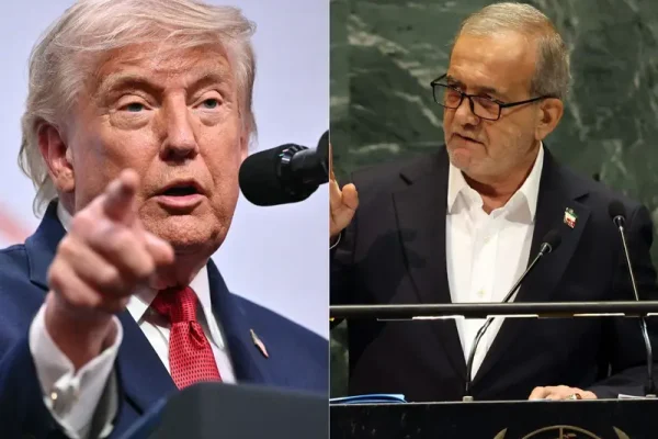 Presiden AS Donald Trump dan Presiden Iran Masoud Pezeshkian/Foto : Dok. AFP