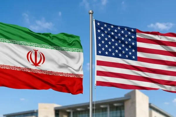 Ilustrasi bendera Iran dan AS/Foto : Dok. Shutterstock