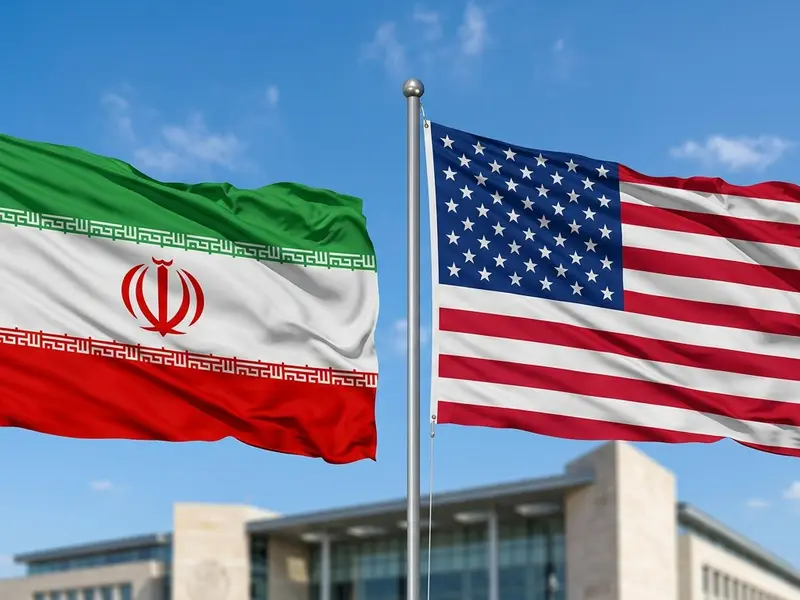 Ilustrasi bendera Iran dan AS/Foto : Dok. Shutterstock