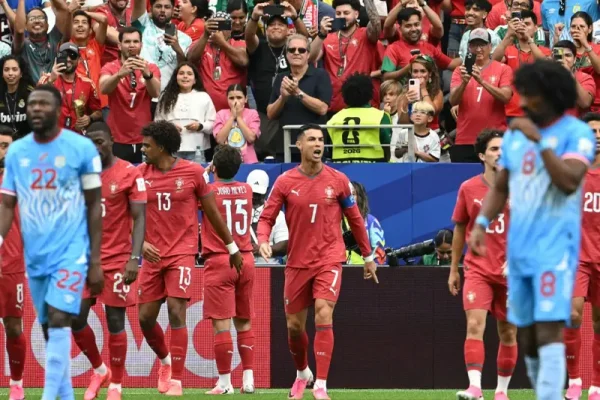 Pertandingan Portugal VS DR Kongo imbang 1-1/Foto : Dok. AFP