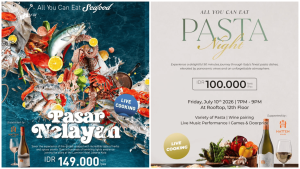 Promo AYCE (All You Can Eat) Pasta & Seafood dengan Wine Pairing dari Luminor Hotel Jakarta Kota, mulai Rp100 ribu-an/Foto : Dok. Istimewa