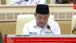 Ketua Umum APKASI Bursah Zarnubi dalam agenda Rapat Dengar Pendapat Umum (RDPU) Komisi II DPR RI bersama Asosiasi Pemerintah Kabupaten Seluruh Indonesia (APKASI) di Gedung MPR/DPR, Jakarta, Kamis (30/7)/Foto : Dok. YouTube DPR RI