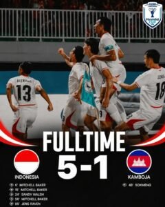 Debut untuk Timnas Indonesia, Mitchell Baker Hattrick Saat Timnas Indonesia Gulung Kamboja di ASEAN Hyundai Cup 2026