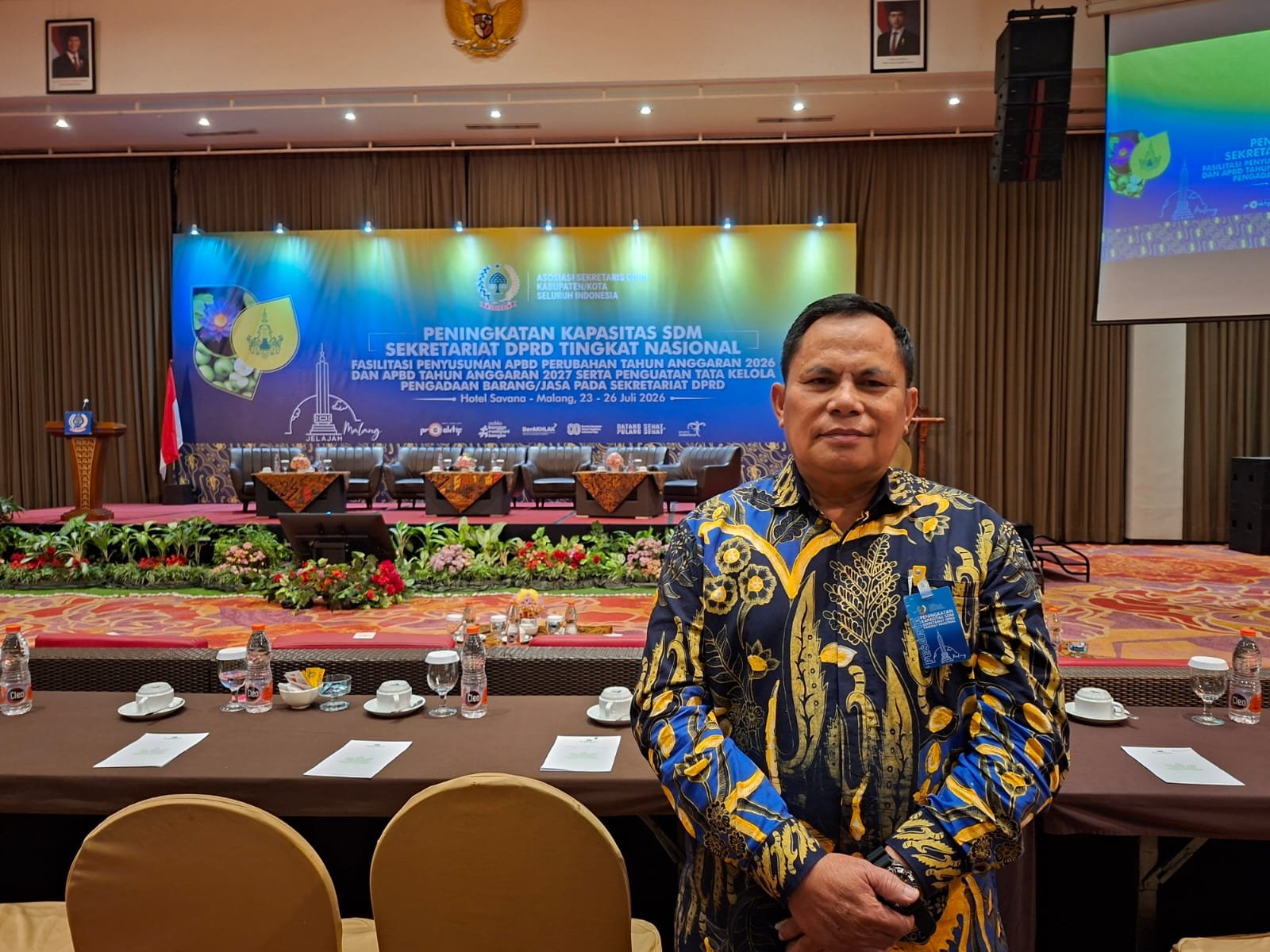 Sekretaris DPRD Kabupaten Berau, Amiruddin, usai mengikuti Rapat Kerja Nasional (Rakernas) ASDEKSI 2026, di Hotel Savana Malang, Jumat (24/7)/Foto : Dok. GPriority (Risma Octavia)