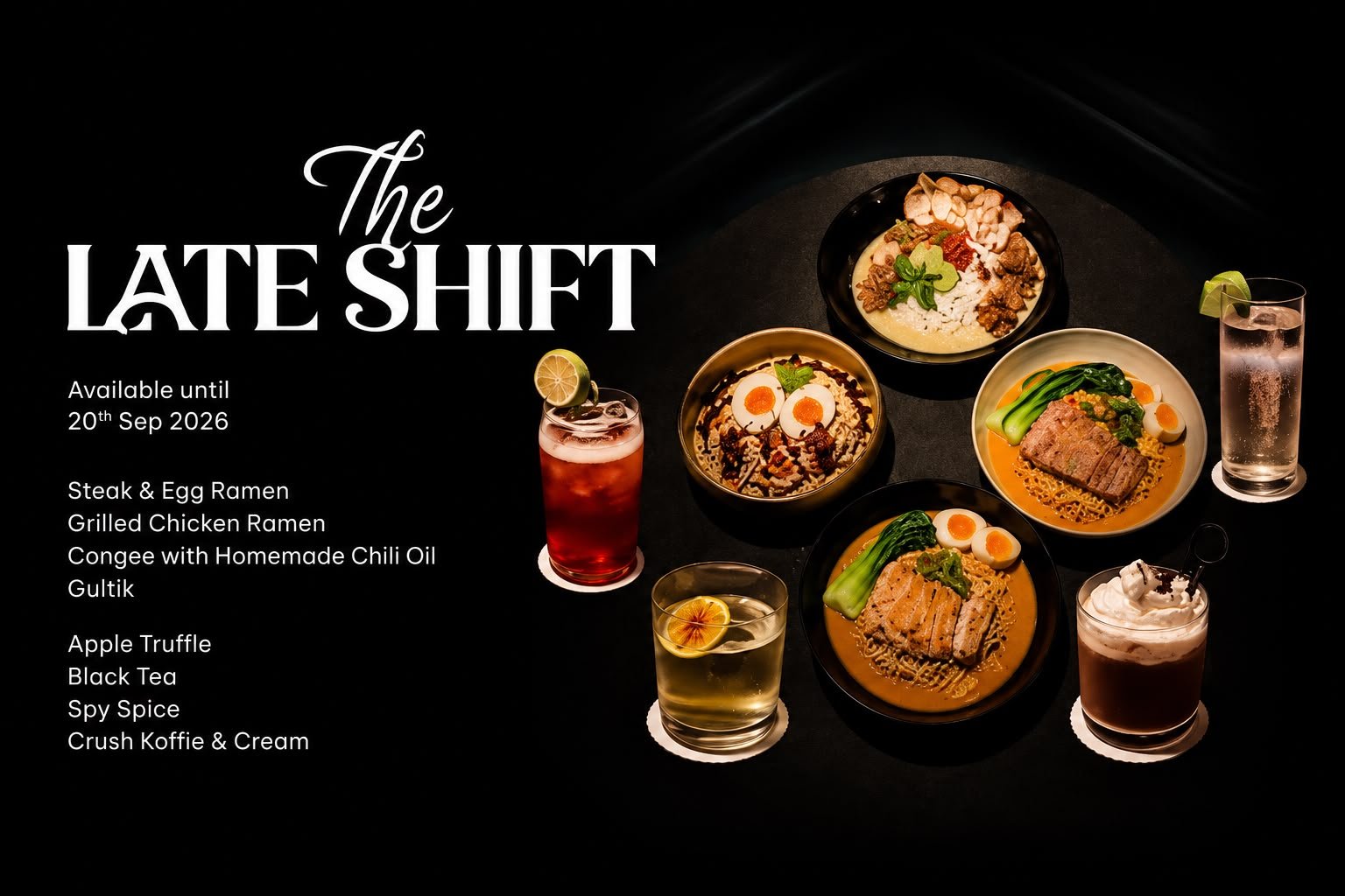 The Late Shift Hadir di Exito Lounge & Bar Sparks Life Jakarta mulai 20 Juli hingga 20 September 2026/Foto : Dok. Istimewa