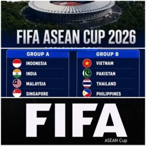 FIFA ASEAN Cup 2026, Indonesia Satu Grup Dengan Malaysia