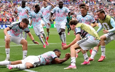 Momen kemenangan Belgia usai kalahkan Senegal lewat penalti dramatis/Foto : Dok. AFP