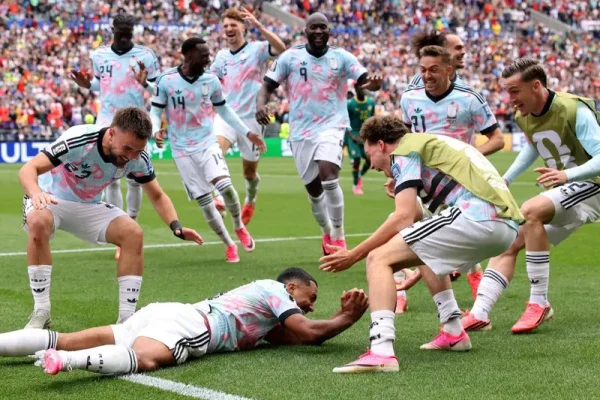 Momen kemenangan Belgia usai kalahkan Senegal lewat penalti dramatis/Foto : Dok. AFP