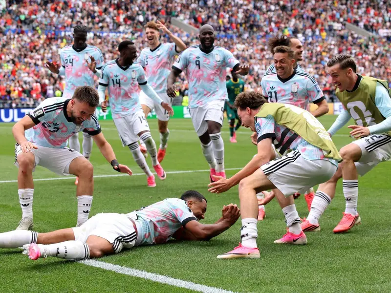 Momen kemenangan Belgia usai kalahkan Senegal lewat penalti dramatis/Foto : Dok. AFP