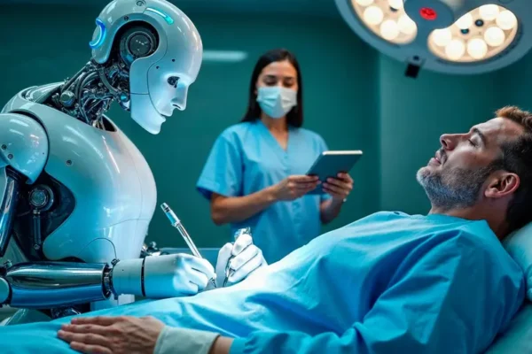 Ilustrasi pemanfaatan kecerdasan buatan (Artificial Intelligence/AI) di sektor kesehatan/Foto : Dok. X