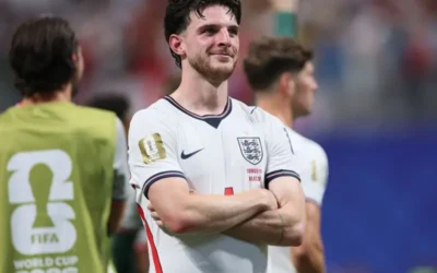 Declan Rice dipastikan bermain dalam laga semifinal Piala Dunia 2026, Inggris vs Argentina/Foto : Dok. AFP
