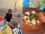 Seorang ibu asal Madura mendadak viral usai diketahui berjualan gado-gado di Makkah, tepatnya di kawasan perbukitan Jabal Khandamah/Foto : Dok. Instagram @fadhilraihann