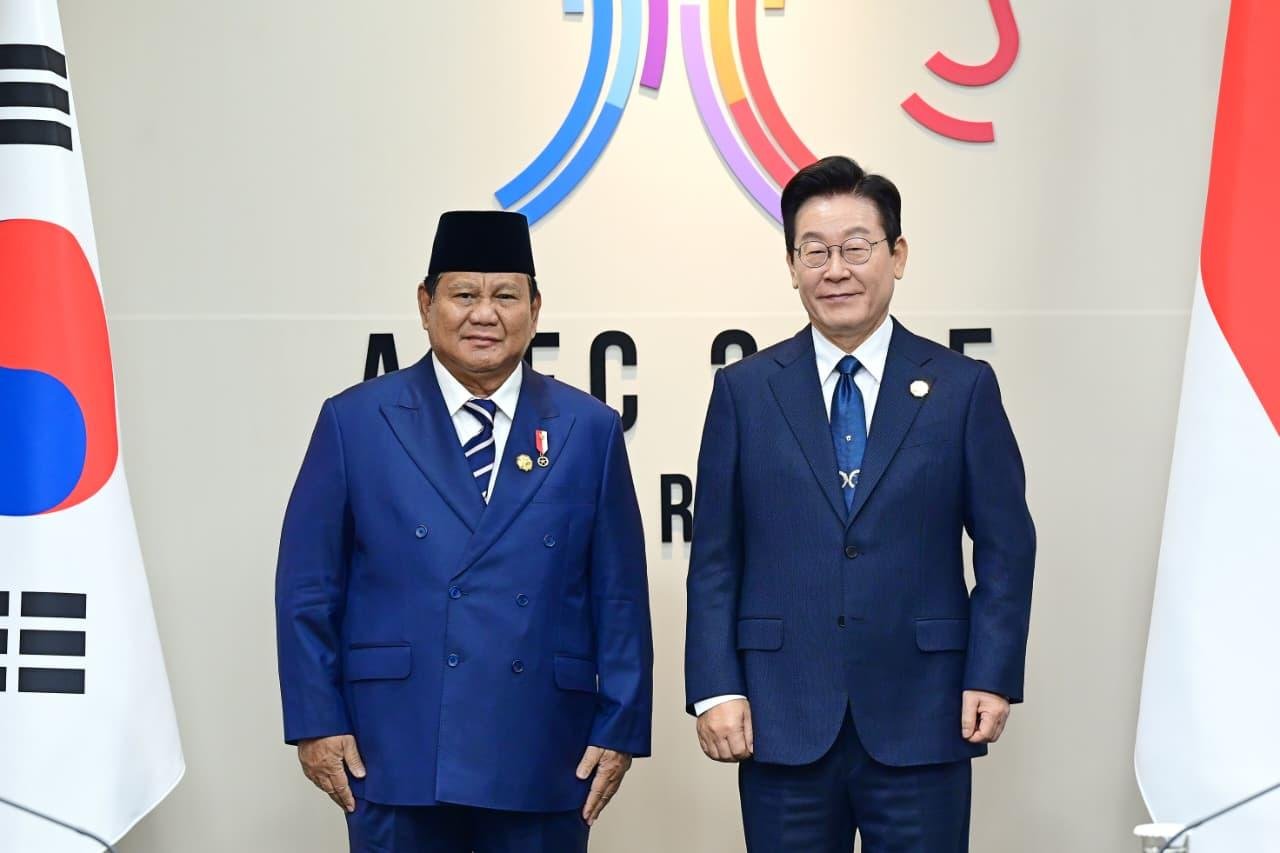 Presiden Korea Selatan, Lee Jae Myung, saat bertemu Presiden Prabowo/Foto : Dok. Kemensetneg