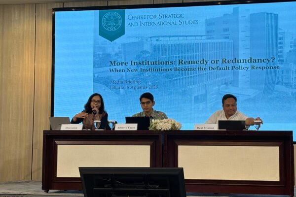 Peneliti Departemen Ekonomi CSIS, Dwiwulan, menilai kehadiran Kopdes Merah Putih berisiko membebani bank himbara hingga menghambat pembangunan desa/Foto : Dok. GPriority (Nindya Farhah Azzahrah)