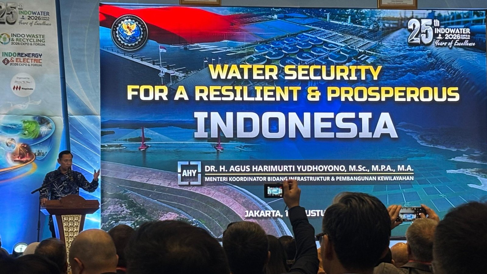Menko AHY saat memberikan sambutan dalam pembukaan acara IISMEX 2026 di JIExpo Kemayoran, Jakarta, Selasa (11/8)/Foto : Dok. GPriority (Nindya Farhah Azzahrah)