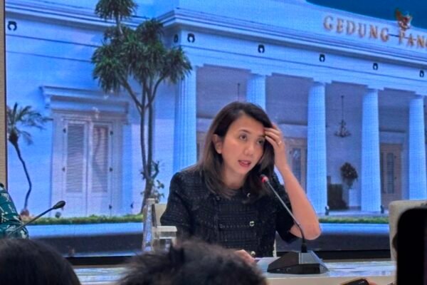 Juru Bicara I Kemlu RI, Yvonne Mewengkang, dalam agenda media briefing di Kemlu RI, Jakarta, Kamis (13/8)/Foto : GPriority (Nindya Farhah Azzahrah)