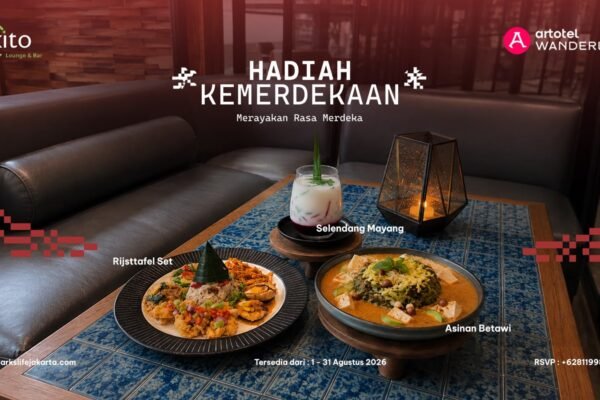 Menyambut bulan kemerdekaan, Exito Lounge & Bar di Sparks Life Jakarta – Artotel Curated menghadirkan program kuliner spesial bertajuk “Hadiah Kemerdekaan: Merayakan Rasa Merdeka.”/Foto : Dok. Sparks Life Jakarta