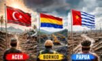 Pengibaran bendera Aceh, Borneo, dan Papua menjadi sorotan jelang HUT RI ke-81/Foto : Dok. Ilustrasi AI