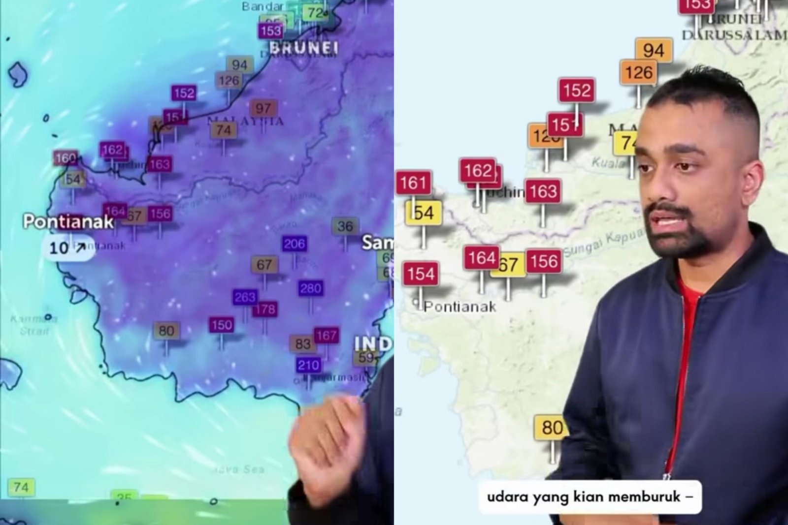 Salah satu warganet Malaysia keluhkan asap Karhutla Kalimantan yang berimbas ke negaranya/Foto : Dok. Threads @ahmadfaezal4
